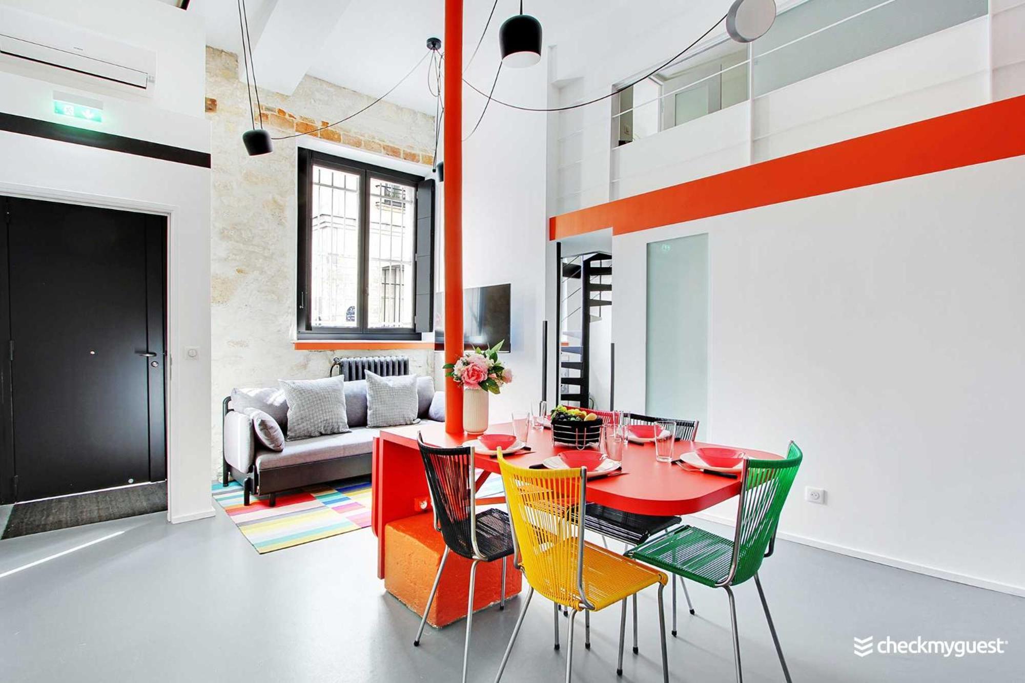 Authentic Apartment - 2Br-6P - Le Marais Paris Luaran gambar